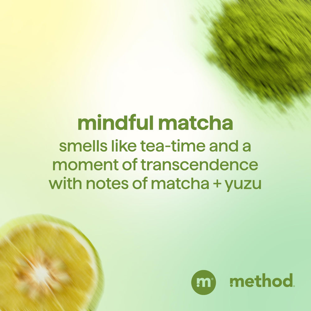 Method Mindful Matcha being applied to wet hair showing easy distribution