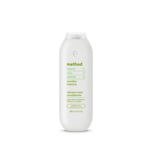 Method Mindful Matcha front bottle showing label and scent for color protection