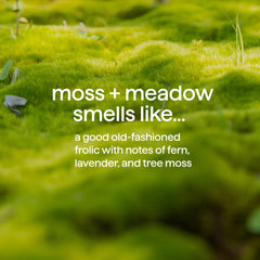 Method Moss + Meadow gel texture close-up highlighting quick-lathering action