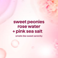 Method Pure Peace creamy lather on loofah showing rich foam for gentle cleansing