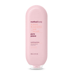 Method Pure Peace front bottle showing packaging and benefits