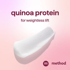 Creamy conditioner texture from Method showing smooth formula for detangling