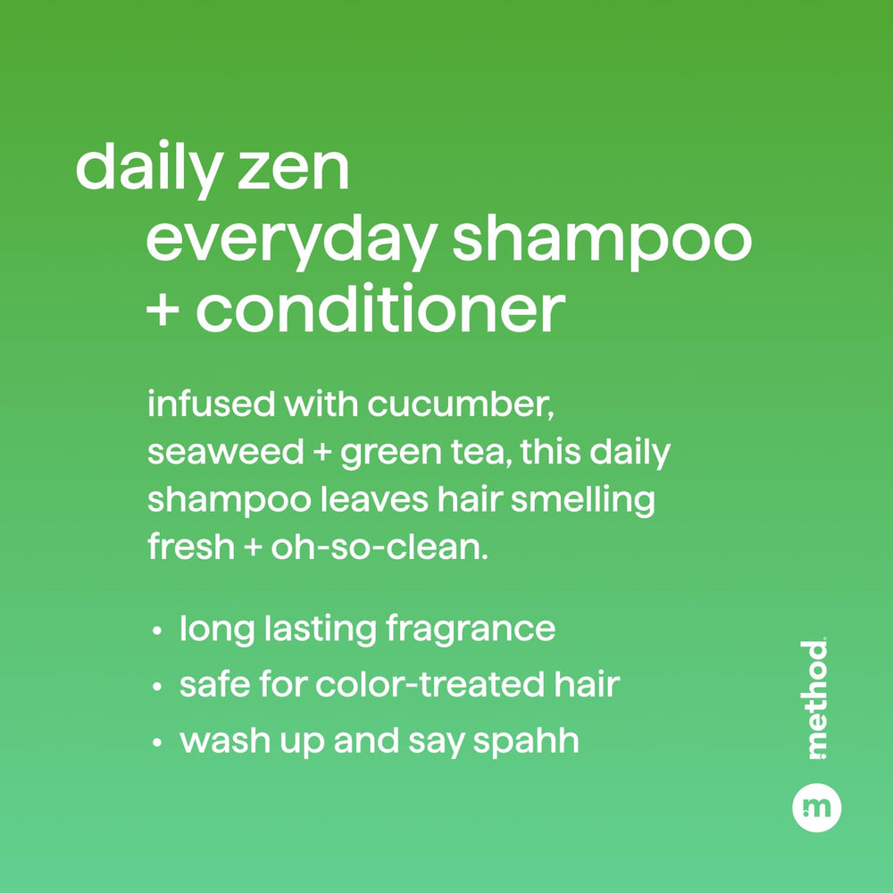 Method shampoo in hand during use showing simple application benefit