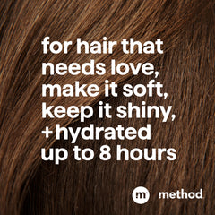 Method back label close-up with ingredients and recycling info, helps shoppers verify gentle formulation