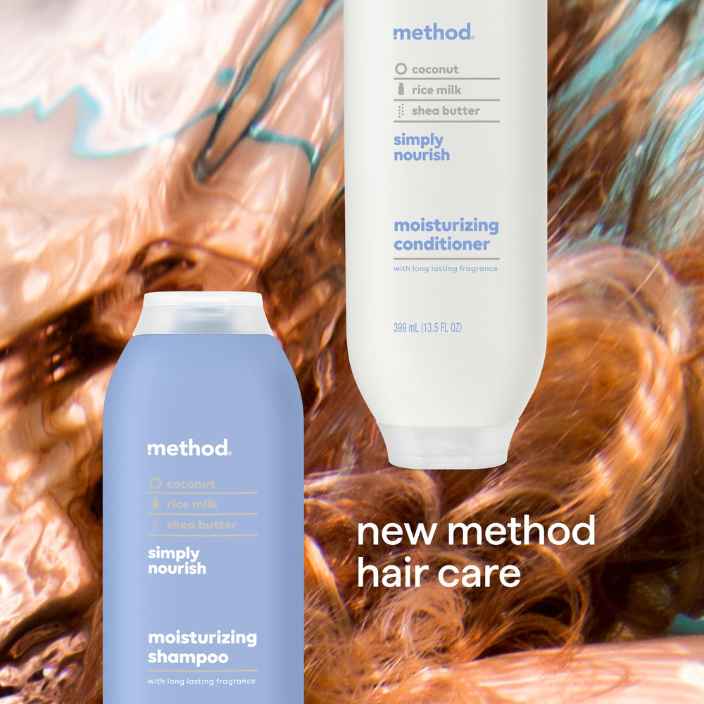 Method conditioner pour texture showing smoothing, detangling benefit