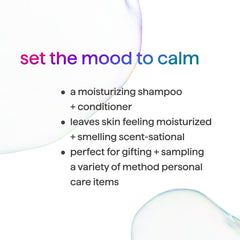 Method shampoo pump action showing easy dispensing and foam