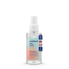 Method front packaging showing travel-size spray for on-the-go soothing