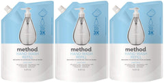 Method Sweet Water refill front packaging showing bottle and size benefit