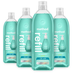 Method Waterfall front recyclable pack shows eco-friendly refill benefits