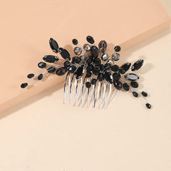 Metuynm comb pictured in styled bridal hair offering instant sparkle and polished finish