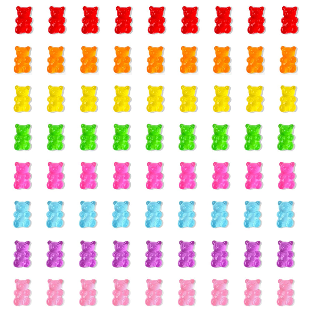 Mextsio front packaging showing 300 gummy bear charms and color variety for crafts