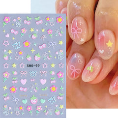 MEZYKAP applied on acrylic nail showing smooth adhesion and salon-quality look