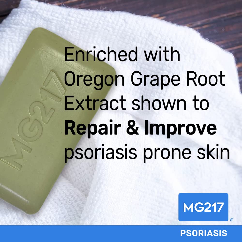 MG217 ingredients label highlighting Dead Sea salt and Oregon grape root extract