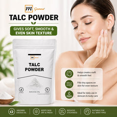 mGanna powder on hand for scale, illustrating fine consistency benefit