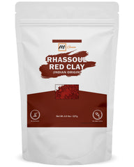mGanna front packaging of rhassoul clay showing clean label and weight benefit