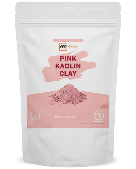 mGanna rose clay pouch front view showing packaging and natural benefits