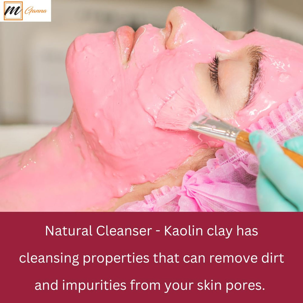mGanna clay label close-up highlighting natural ingredients and safety