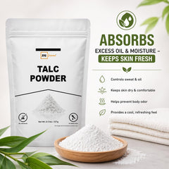 mGanna talc pouring from spoon showing easy dispensing and control