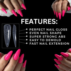 MGART dual form in use with polygel application for faster almond extensions