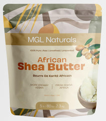 MGL Naturals shea butter texture close-up highlighting natural creaminess