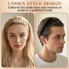 MHWTS side profile headband worn by model delivering comfortable all-day hold