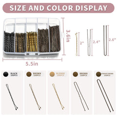 Mia Klein mixed black brown gold pins laid out to show color matching benefit