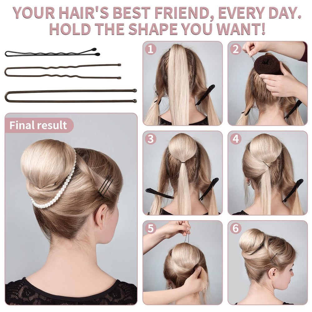 Mia Klein used to secure a bun demonstrating strong hold for updos