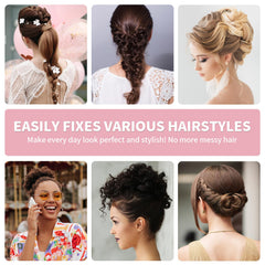 Mia Klein wedding updo using pins for secure elegant hairstyle