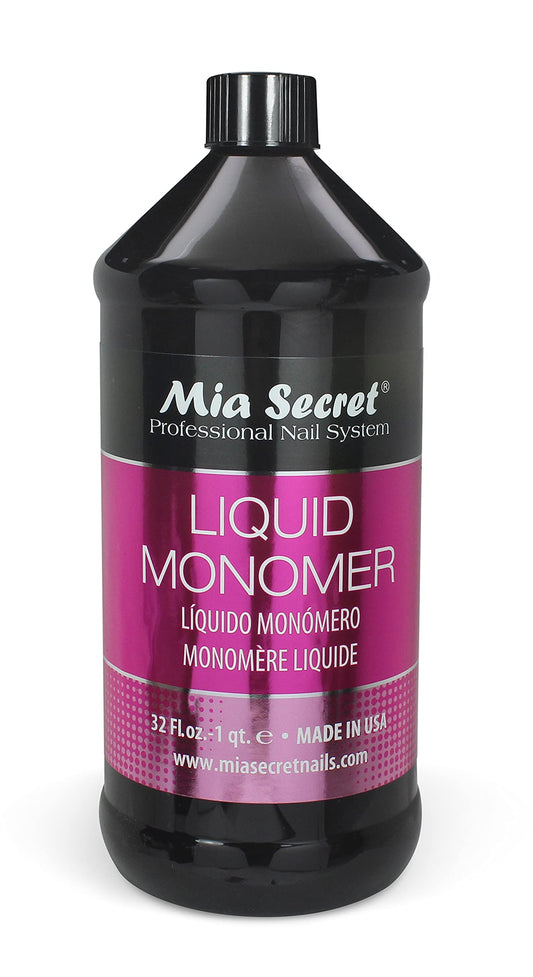 Mia Secret front label showing size and product benefits for salon use
