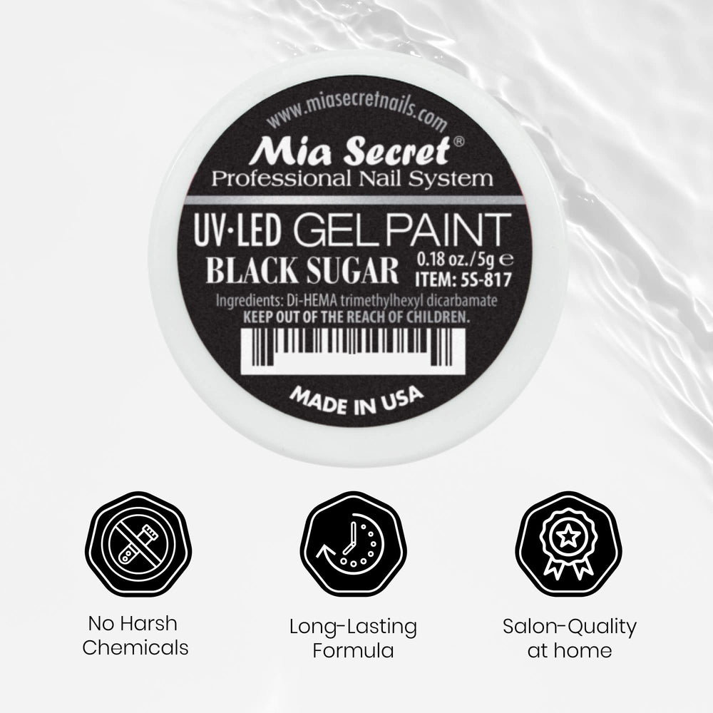 Mia Secret product with LED lamp showing compatibility and quick curing benefit