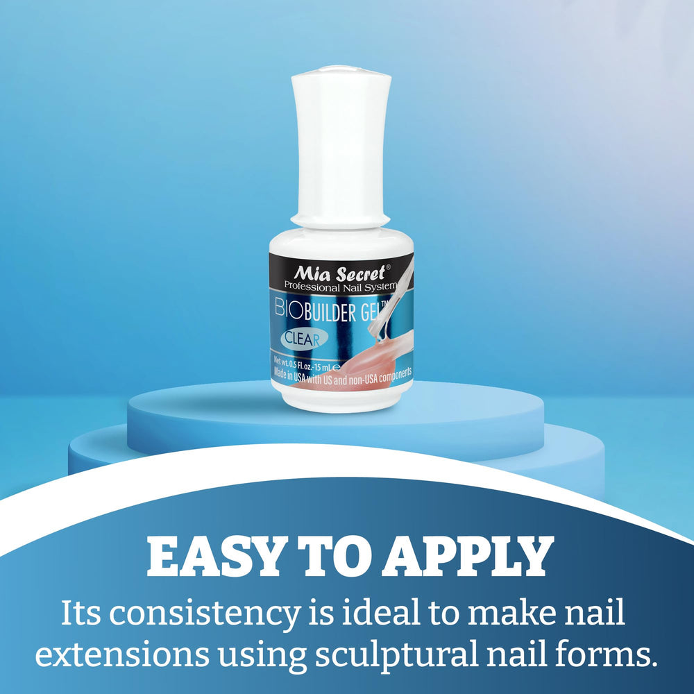 Mia Secret gel texture close-up demonstrating self-leveling, even finish