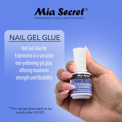 Mia Secret gel texture close-up on brush, smooth consistency for even spread