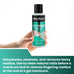 Mia Secret used on nails in hands photo showing glossy finished nails benefit