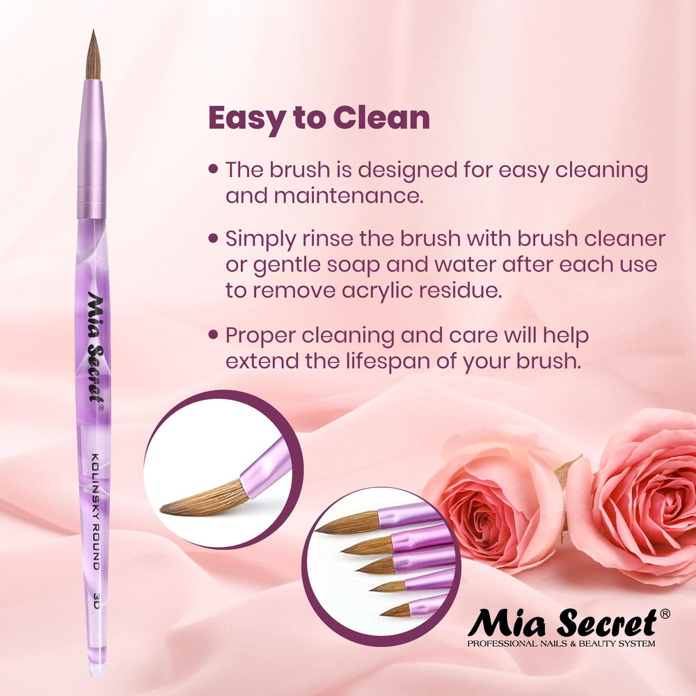 Mia Secret bristles texture close-up highlighting durability and seamless blending