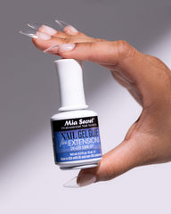Mia Secret precision brush applying gel glue, neat control for accurate bonding