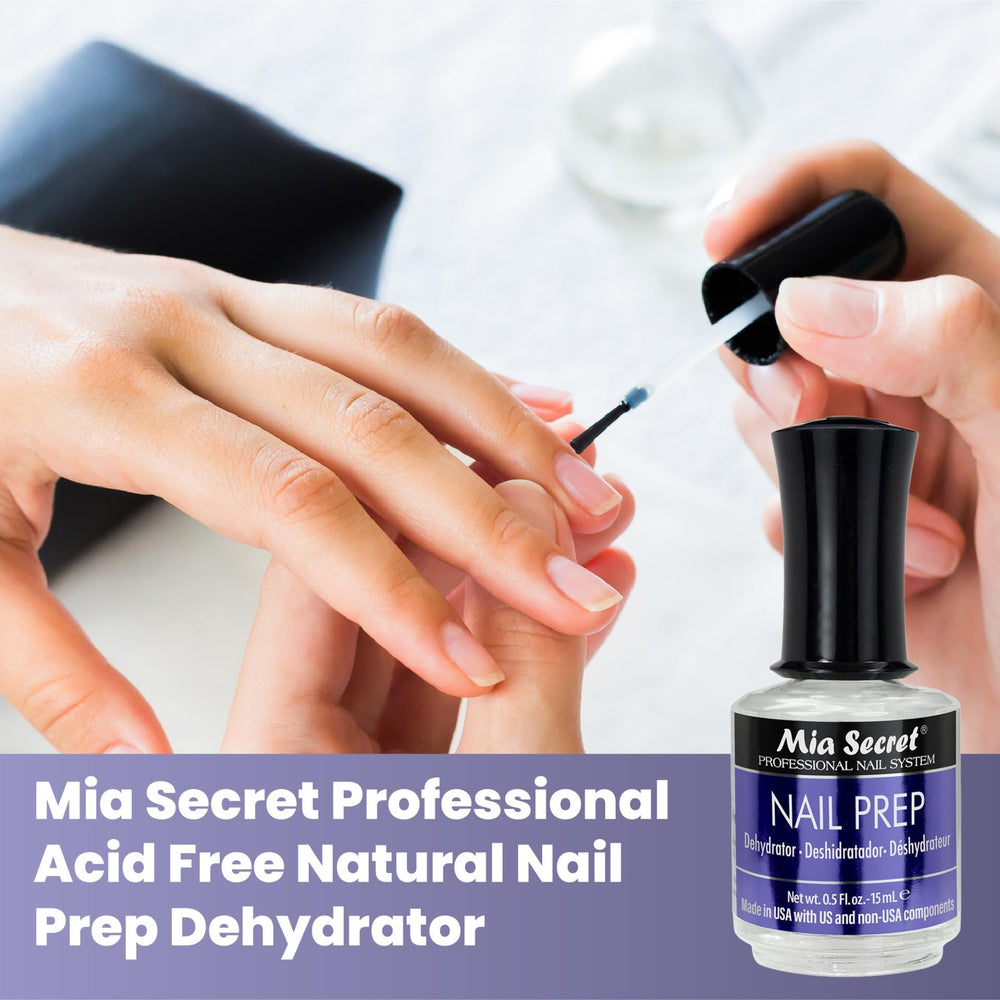 Hand holding Mia Secret 15ml bottle to show compact size and easy portability