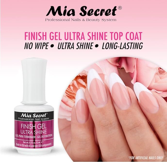 Mia Secret gel texture close-up highlighting smooth, lightweight finish