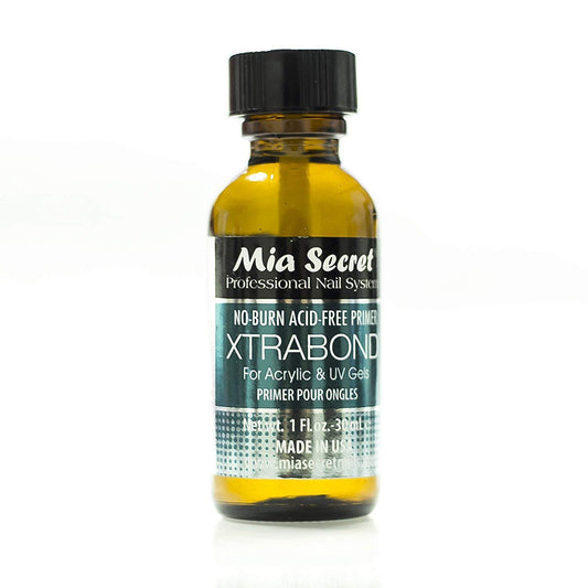 Mia Secret Xtrabond front bottle showing label and professional benefits