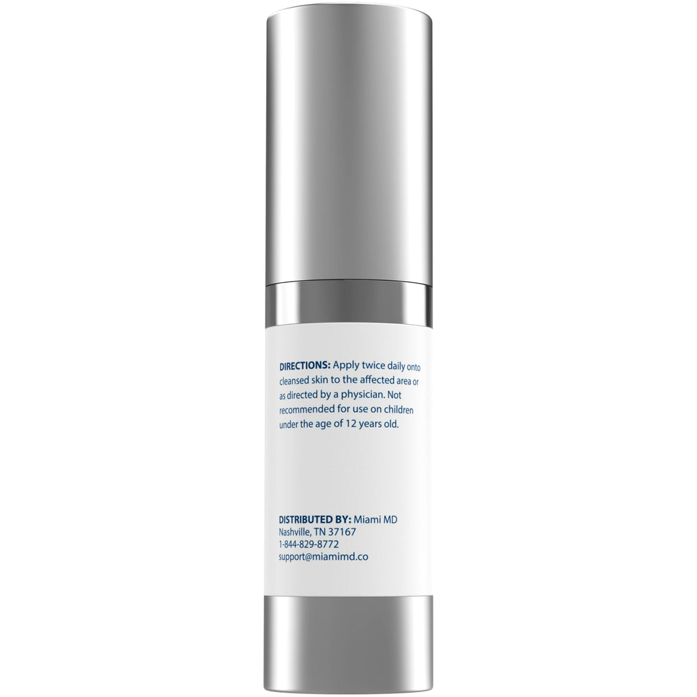 MiamiMD close-up of serum texture drop highlighting smooth absorbency benefit