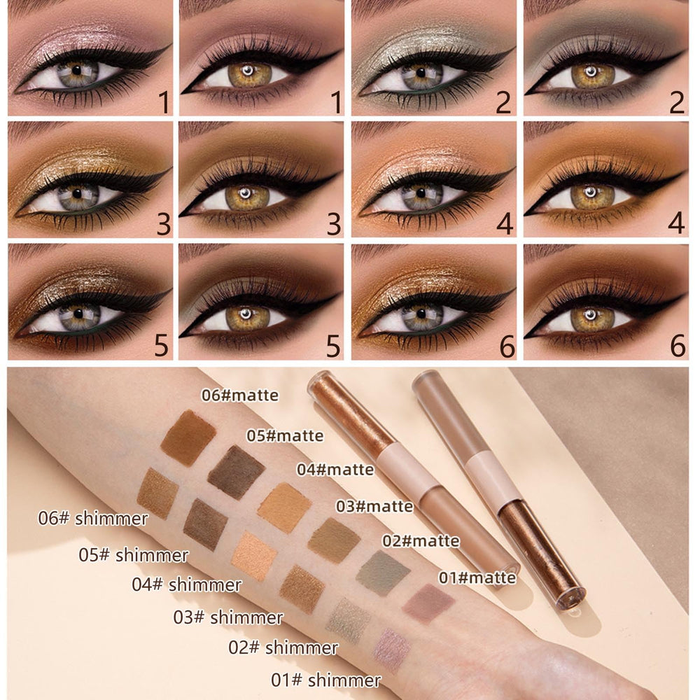 Metallic bronze swipe from MiaSarah showing luminous highlight benefit