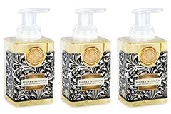 Michel Design Works front-facing dispenser showing elegant label and medallion, enhances decor