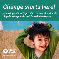 Micro Ingredients label close-up noting third-party testing for purity benefit