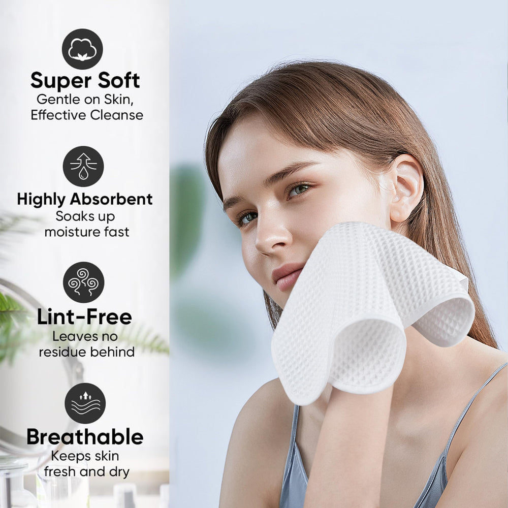 MICROFI towel held in hand for size and portability benefit
