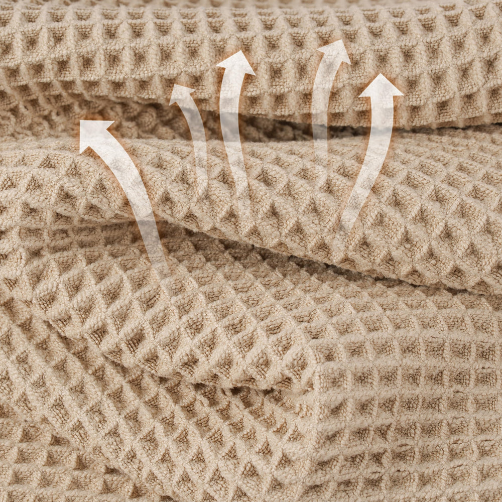 MICROFI close-up waffle texture highlighting fast-drying benefit