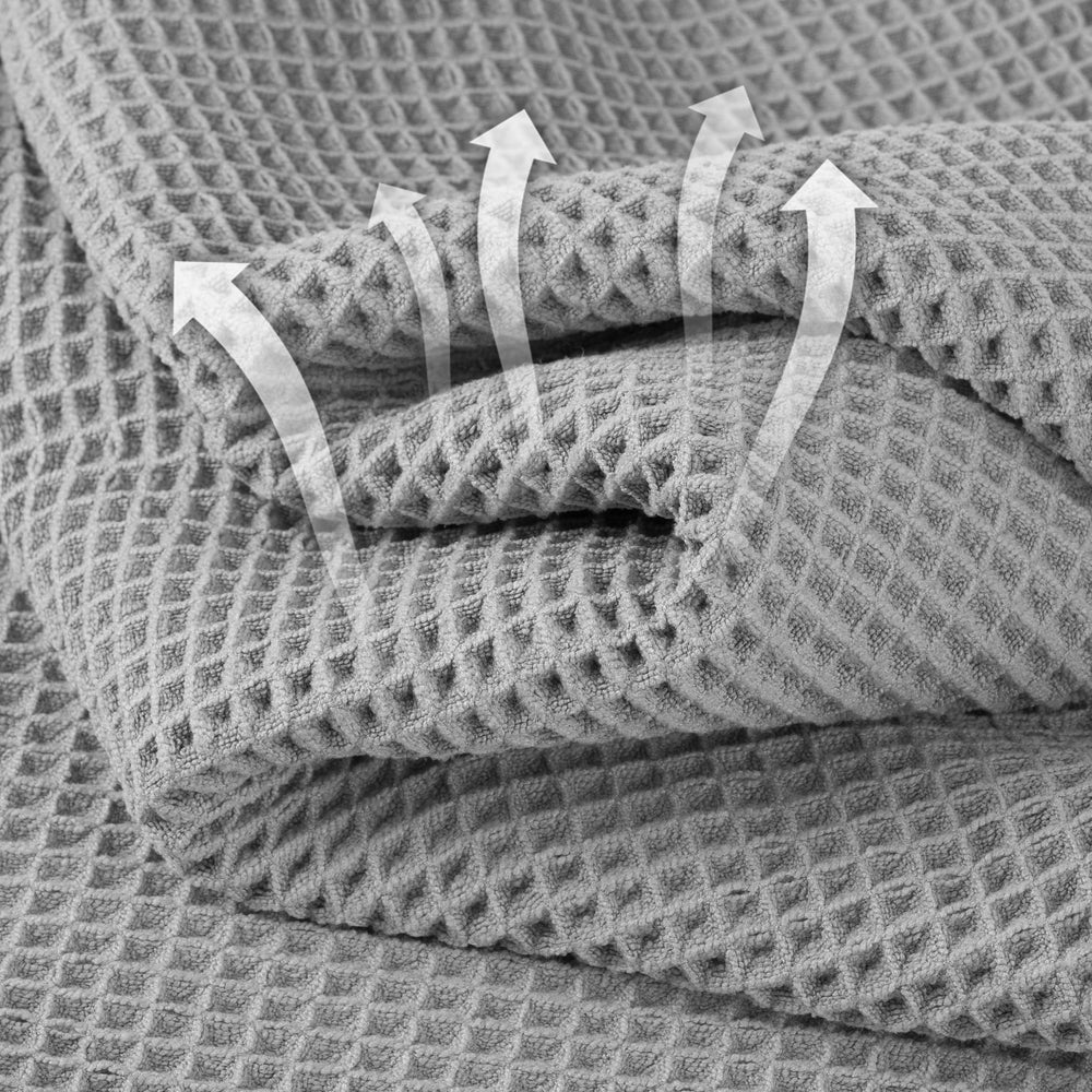 MICROFI waffle weave close-up displaying texture and fast-drying benefit
