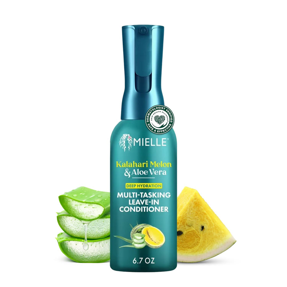 Mielle Organics front packaging showing product benefits and size