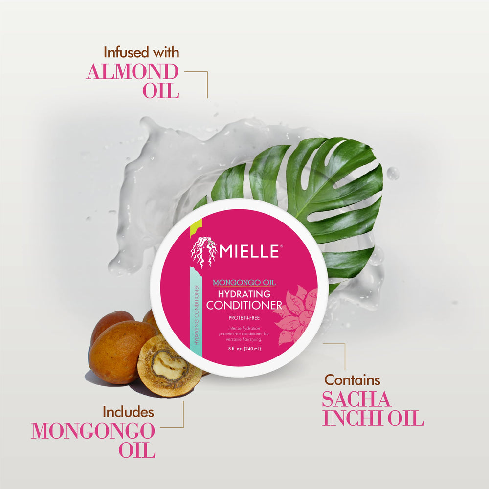 Mielle Organics creamy conditioner texture close-up illustrating smooth slip and richness