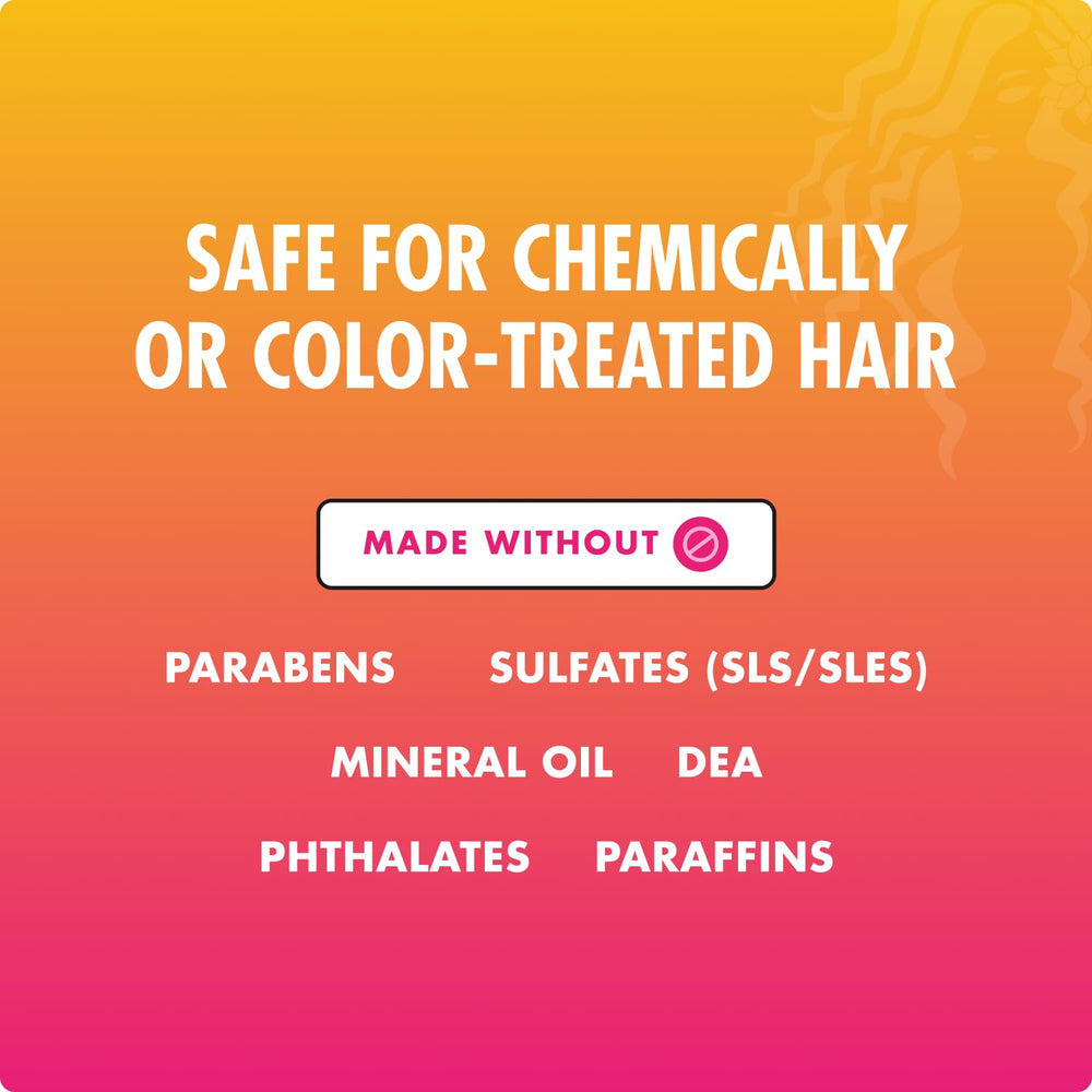 Mielle Organics label detail highlighting clean-ingredient benefits