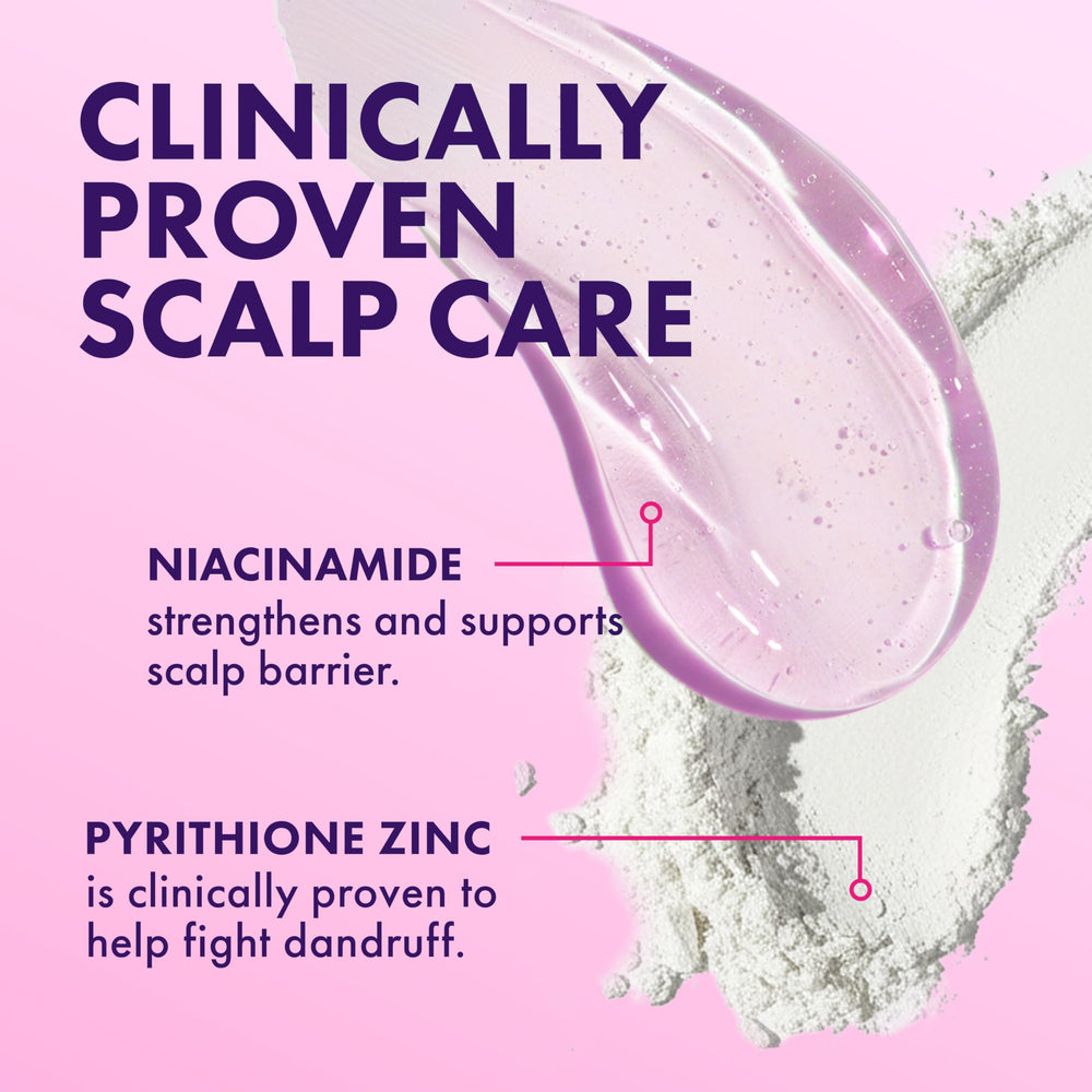 Mielle Organics conditioner in shower demonstrating scalp treatment use