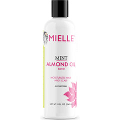 Mielle Organics front packaging showing bottle and label benefits